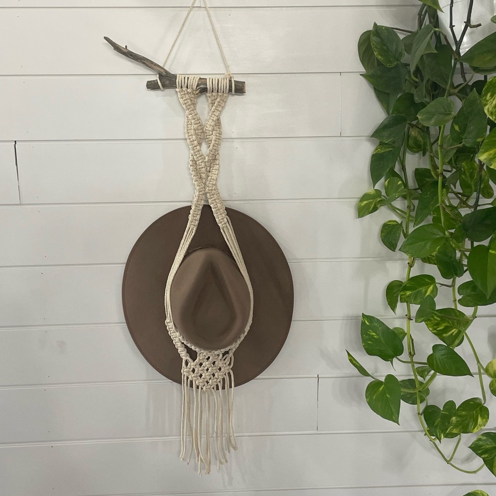 Macrame Hat Hanger